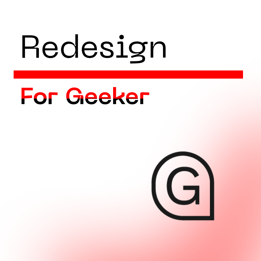 Redesign for Geeker.co